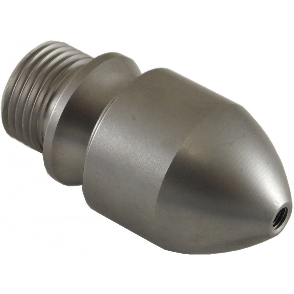 1/2" MALE CYLINDER STYLE 14 SEWER NOZZLE WITH FORWARD JET