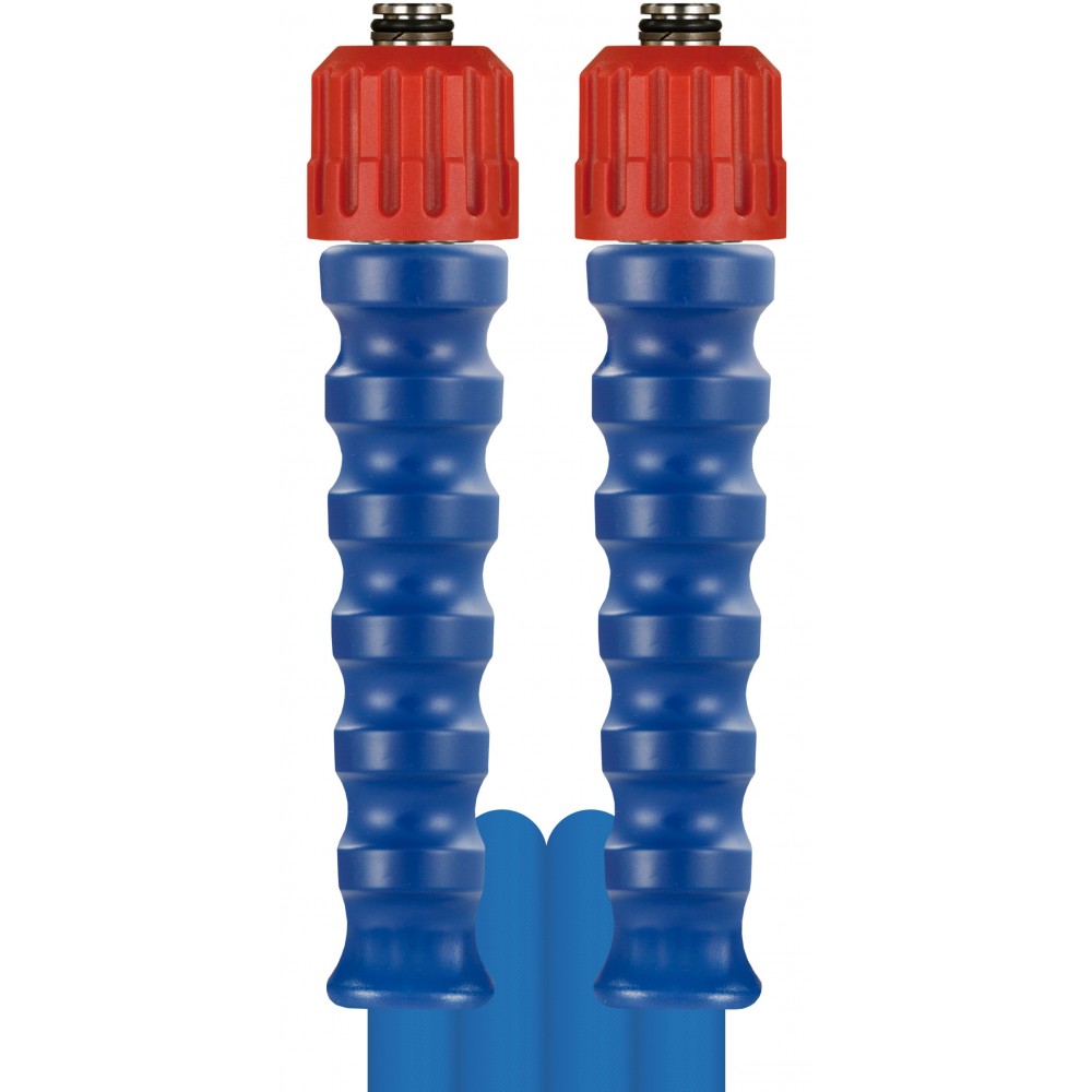 HIGH PRESSURE HOSE, BLUE, 2 WIRE, WRAPPED COVER, 600 BAR