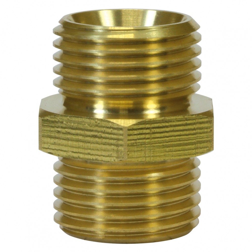 MALE TO MALE BRASS DOUBLE NIPPLE ADAPTOR-1/4"M to 1/4"M (23mm high)