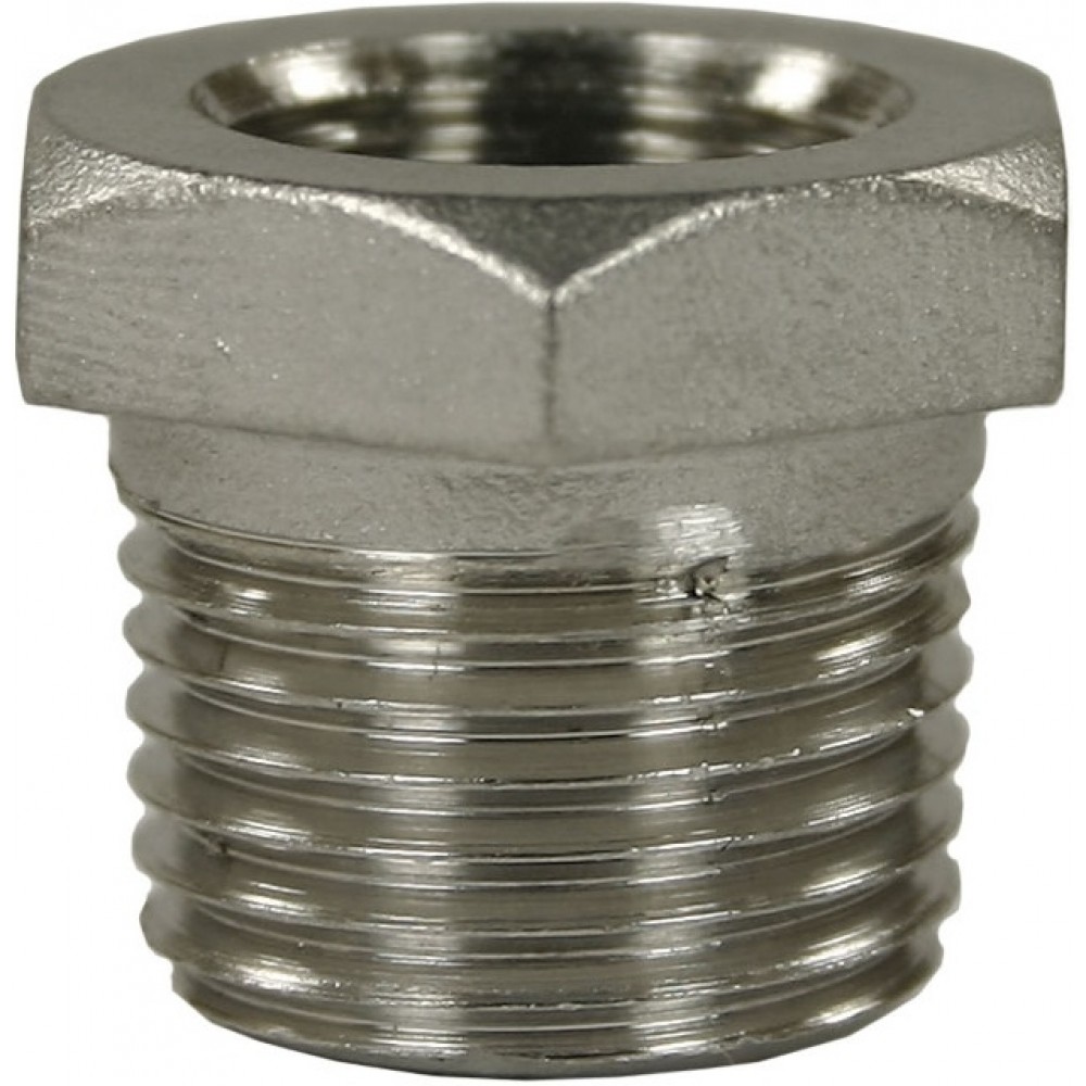 FEMALE TO MALE STAINLESS STEEL REDUCTION NIPPLE ADAPTOR-1/4"F to 1/2"M