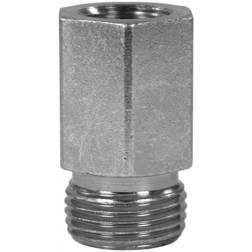 MALE TO FEMALE ZINC PLATED STEEL BICONE RING COMPRESSION FITTING ADAPTOR X-GAI-M12 M to 1/4"F