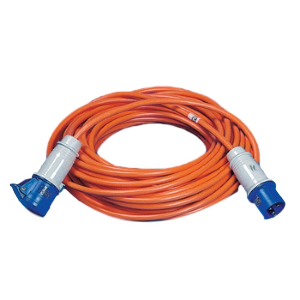 Mains Hookup Lead C/W 16 amp Couplers - 25 metres