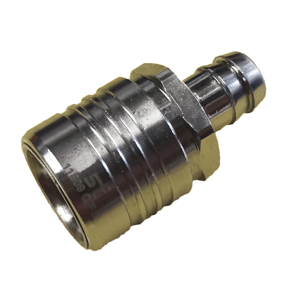 Quick Release Straight -Through Coupling With 1/2" Hose Barb