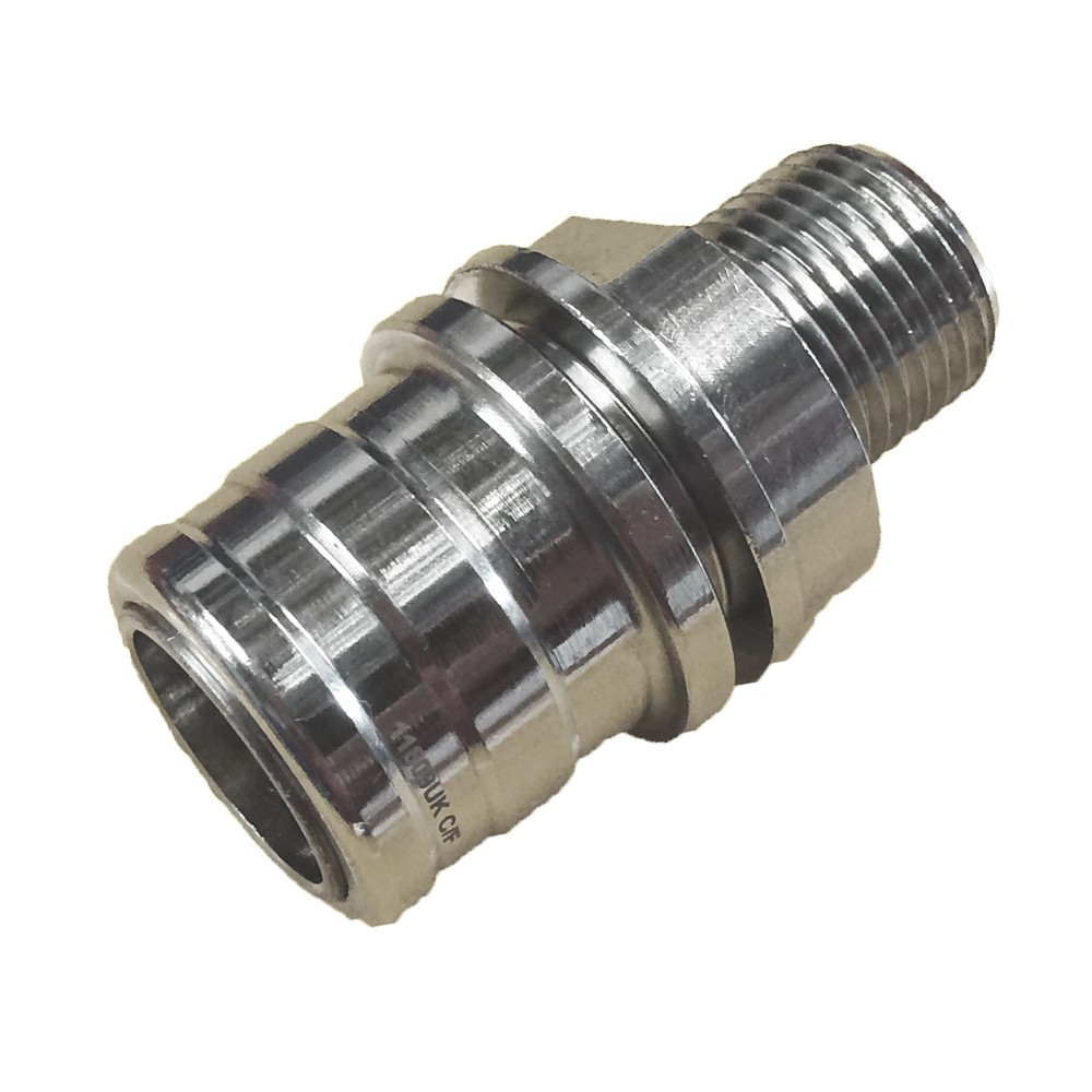 Quick Release Shut-Off Coupling With 1/2" Male Thread