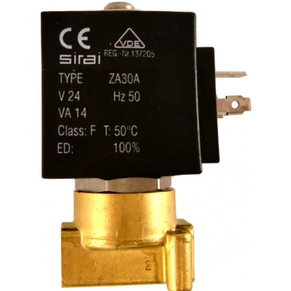 SOLENOID VALVE SS 1/8" 24V AC+CONNECTOR