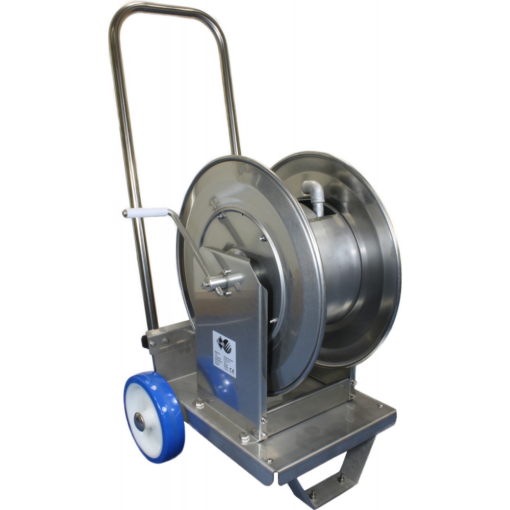 STAINLESS STEEL TROLLEY WITH HOSE REEL