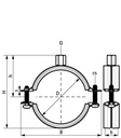 Securing Bracket for 817 8" DI Vessel Bottle (x 1)