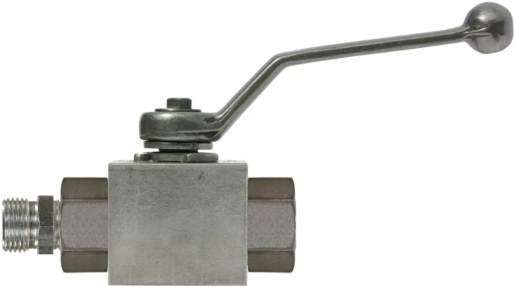 Ball Valve & Lever Handle 16mm x M22 M Zinc-Plated Steel