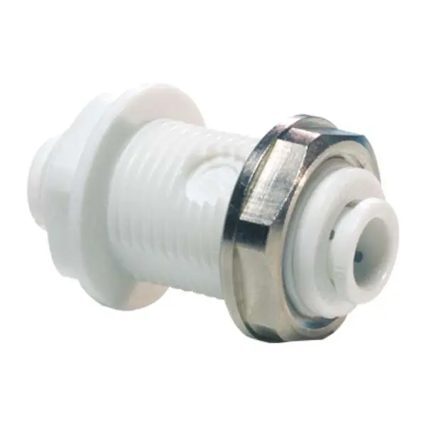 [PP1216W] John Guest Polypropylene Bulkhead Connector 1/2" **