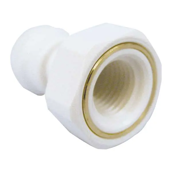 [PP451223W] John Guest Polypropylene Female Adaptor 3/8" x 3/8" NPTF ** 