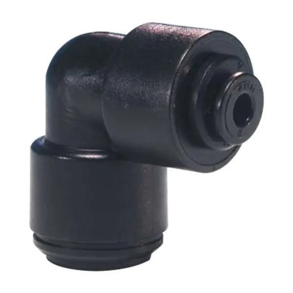 [PM211006E] John Guest Black Acetal Reducing Elbow 10mm x 6mm **