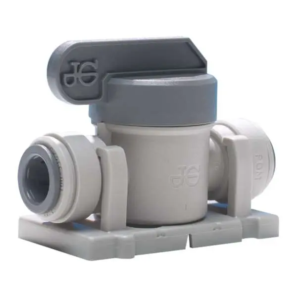 [PISV04KIT] John Guest Grey Acetal Shut-Off Valve 3/8" (Long Handle with Mounting Clip) **