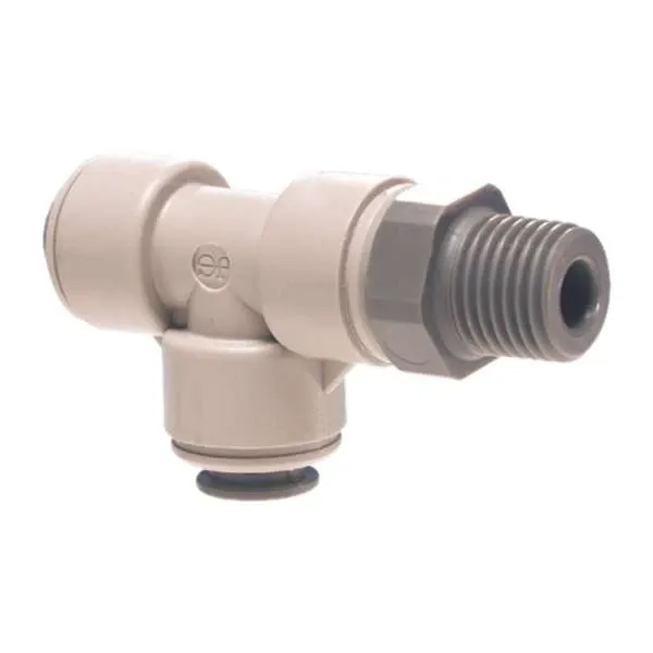 John Guest Swivel Male Run Tee NPTF 1/4"x1/4"x1/4"