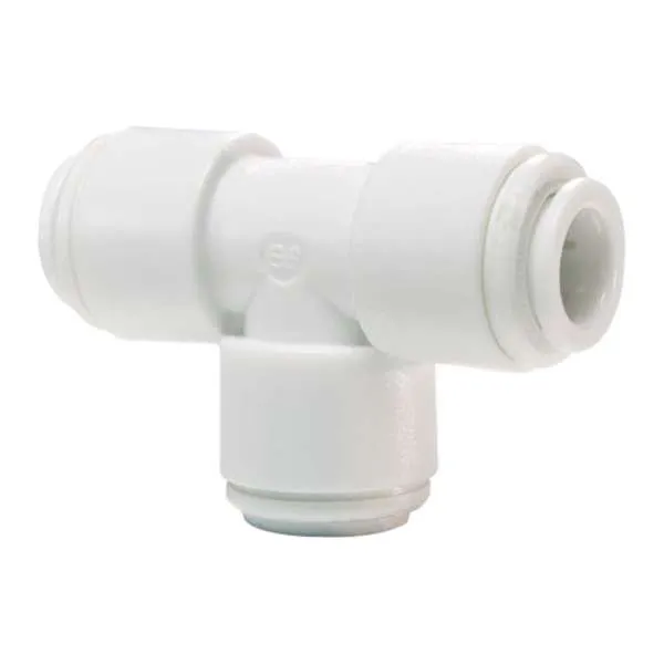 John Guest White Acetal Equal Tee 1/4" ***