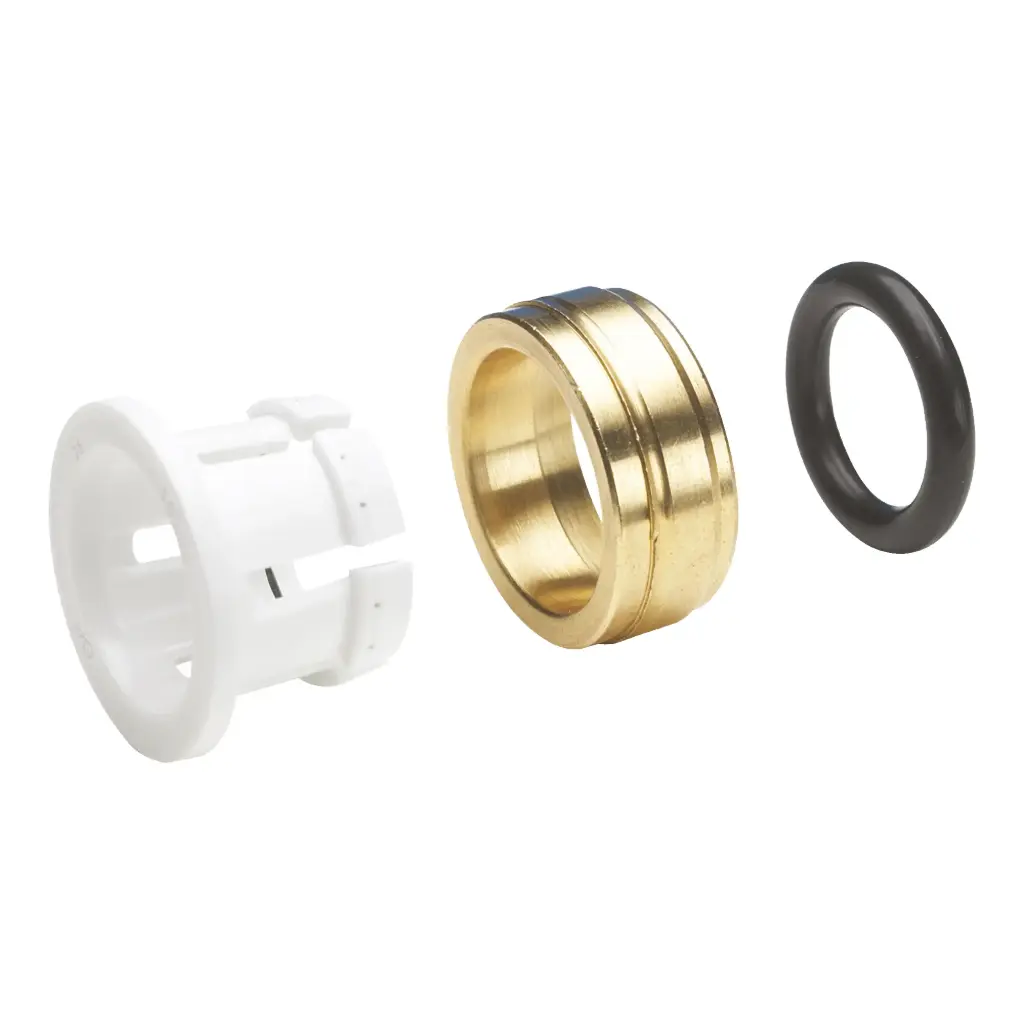 John Guest Half-Cartridge, Acetal Collet, Brass Body, Nitrile O'Ring (Metric) **