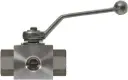 Ball Valve & Lever Handle (3-Way L-Form) Stainless Steel **