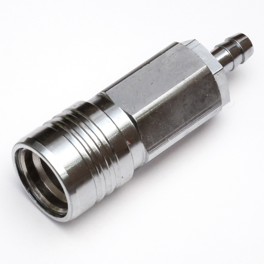 [QR-SOC-6HB] Quick Release Shut-Off Coupling with 6mm Hose Barb
